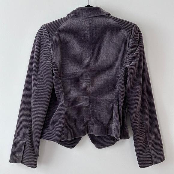 Anthropologie Daughters of the Liberation Cotton Corduroy Gray Bromsgrove Blazer - Picture 10 of 16